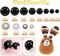 150PCS Large Black Plastic Safety Eyes with Washers – 14mm to 40mm for Amigurumis, Crochet Dolls & Stuffed Animals